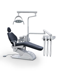 cadeira dentista G1 F Gnatus couro cor preto