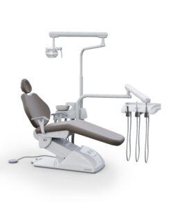 G1 F - Cadeira Odontológica G1 F - Cadeira Odontológica Equipamento odontológico Gnatus G1 F com acabamento em couro bege