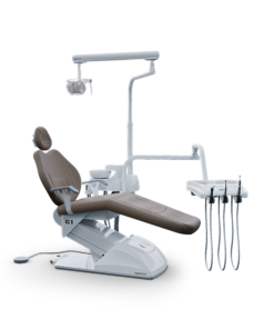 Cadeira odontológica Gnatus G1 FIT SF para dentistas, acabamento em couro colorido
