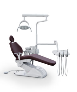 cadeira odontológica Gnatus G1 SF Gnatus couro cor marrom