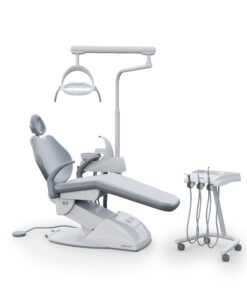 Gnatus G2 C G2 C - Cadeira Odontológica Cadeira odontológica G2 C Gnatus para consultório na cor cinza claro 3 leds