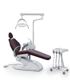 Gnatus G2 C G2 C - Cadeira Odontológica cadeira dentista G2 C 3 Leds Gnatus couro cor bordô