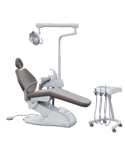 Gnatus G2 C G2 C - Cadeira Odontológica A cadeira odontológica G2 C traz amplo espaço no equipo acomodando todo material com acesso fácil ao profissional. Resistente e seguro, conta com sistema de elevação eletromecânico e base que não necessita de fixação no piso. O encosto da cabeça possui regulagem de altura e o refletor é monofocal, com lâmpada LED. Faça um orçamento conosco através do botão abaixo: &nbsp;