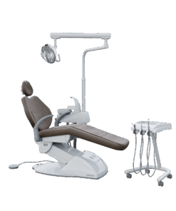 Gnatus G2 C G2 C - Cadeira Odontológica A cadeira odontológica G2 C traz amplo espaço no equipo acomodando todo material com acesso fácil ao profissional. Resistente e seguro, conta com sistema de elevação eletromecânico e base que não necessita de fixação no piso. O encosto da cabeça possui regulagem de altura e o refletor é monofocal, com lâmpada LED. Faça um orçamento conosco através do botão abaixo: &nbsp;