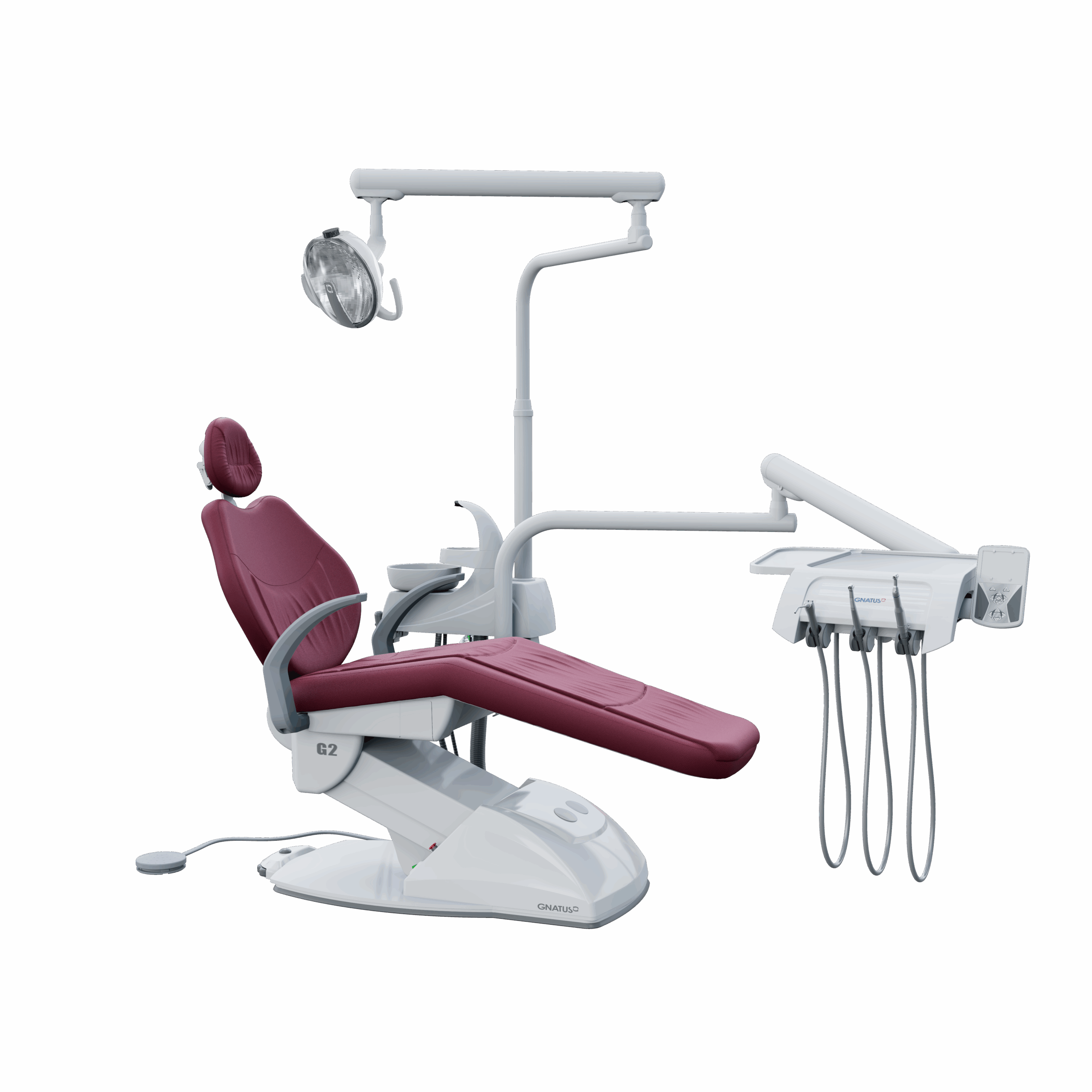 G2 F_TOKIO G2 F - Cadeira Odontológica G2 F - Cadeira Odontológica A cadeira odontológica G2 F Gnatus possui trava com acionamento pneumática, mas leveza aos movimentos. Resistente e seguro, conta com sistema de elevação eletromecânico e base que não necessita de fixação no piso. O encosto da cabeça possui regulagem de altura e o refletor é monofocal, com lâmpada LED. Faça um orçamento conosco através do botão abaixo: