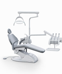 G2 H - Cadeira Odontológica G2 H - Cadeira Odontológica G2 H - Cadeira Odontológica G2 H - Cadeira Odontológica HASTES ORBITAIS, MAIOR MOBILIDADE E ALÍVIO DE TENSÃO. Resistente e seguro, conta com sistema de elevação eletromecânico e base que não necessita de fixação no piso. O encosto da cabeça possui regulagem de altura e o refletor é monofocal, com lâmpada LED.