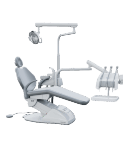 G2 H - Cadeira Odontológica G2 H - Cadeira Odontológica HASTES ORBITAIS, MAIOR MOBILIDADE E ALÍVIO DE TENSÃO. Resistente e seguro, conta com sistema de elevação eletromecânico e base que não necessita de fixação no piso. O encosto da cabeça possui regulagem de altura e o refletor é monofocal, com lâmpada LED.
