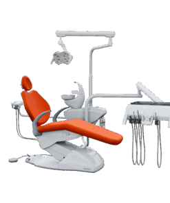 G4 F - Cadeira Odontológica G4 F - Cadeira Odontológica BRAÇO PNEUMÁTICO GARANTINDO UMA MOVIMENTAÇÃO MAIS LEVE E AJUSTÁVEL EM SEU EQUIPO. Seu pedal de comandos joystick é ainda mais prático e fácil de usar, com diversas programações. O equipo também possui comandos PAD para acionar as funções da cadeira e opções com hastes convencionais ou retráteis. A unidade de água possui sensor de proximidade e o refletor com iluminação intensa da lâmpada de LED.