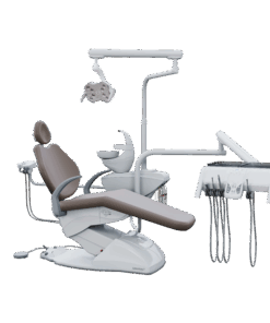 G4 F - Cadeira Odontológica G4 F - Cadeira Odontológica BRAÇO PNEUMÁTICO GARANTINDO UMA MOVIMENTAÇÃO MAIS LEVE E AJUSTÁVEL EM SEU EQUIPO. Seu pedal de comandos joystick é ainda mais prático e fácil de usar, com diversas programações. O equipo também possui comandos PAD para acionar as funções da cadeira e opções com hastes convencionais ou retráteis. A unidade de água possui sensor de proximidade e o refletor com iluminação intensa da lâmpada de LED.