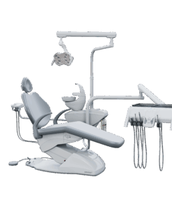 G4 F - Cadeira Odontológica G4 F - Cadeira Odontológica BRAÇO PNEUMÁTICO GARANTINDO UMA MOVIMENTAÇÃO MAIS LEVE E AJUSTÁVEL EM SEU EQUIPO. Seu pedal de comandos joystick é ainda mais prático e fácil de usar, com diversas programações. O equipo também possui comandos PAD para acionar as funções da cadeira e opções com hastes convencionais ou retráteis. A unidade de água possui sensor de proximidade e o refletor com iluminação intensa da lâmpada de LED.