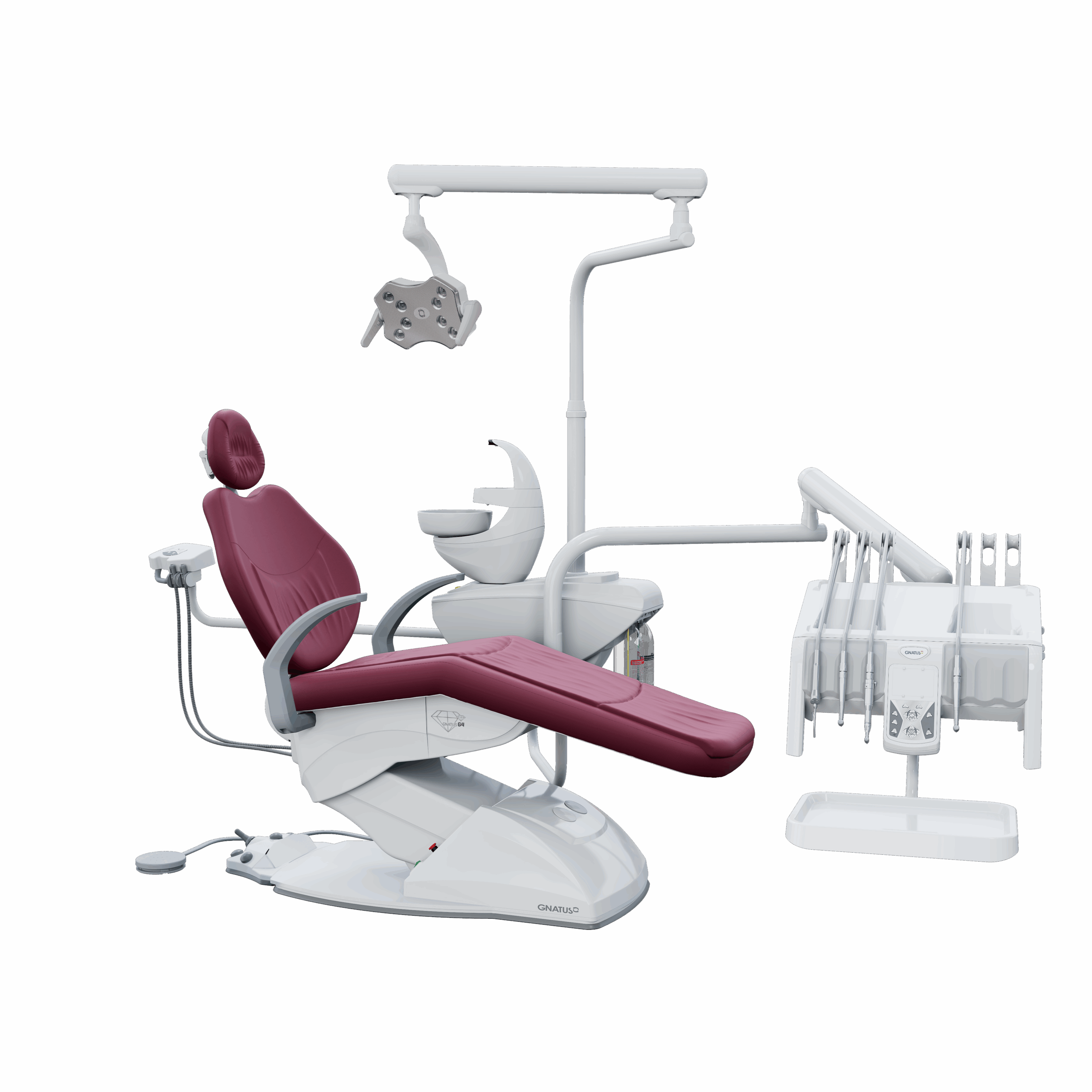 G4 H COURO_TOKIO G4 H - Cadeira Odontológica G4 H Cadeira Odontológica HASTES RETRÁTEIS: BELEZA, PODER E MUITA SOFISTICAÇÃO. Seu pedal de comandos joystick é ainda mais prático e fácil de usar, com diversas programações. O equipo também possui comandos PAD para acionar as funções do consultório e opções com hastes convencionais ou retráteis. A unidade de água possui sensor de proximidade e o refletor com iluminação intensa da lâmpada de LED.