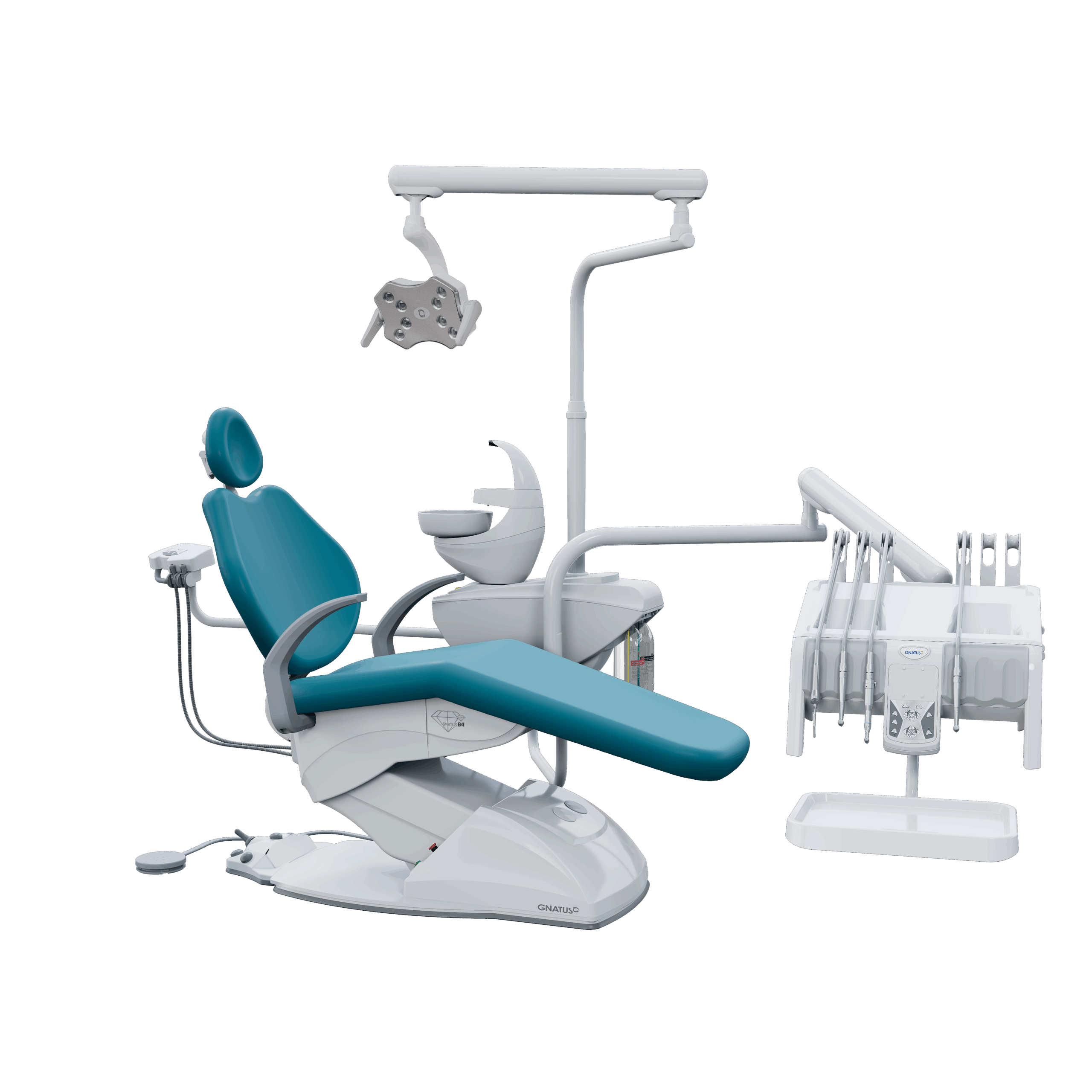 G4 H PVC_FRANCA G4 H - Cadeira Odontológica G4 H Cadeira Odontológica HASTES RETRÁTEIS: BELEZA, PODER E MUITA SOFISTICAÇÃO. Seu pedal de comandos joystick é ainda mais prático e fácil de usar, com diversas programações. O equipo também possui comandos PAD para acionar as funções do consultório e opções com hastes convencionais ou retráteis. A unidade de água possui sensor de proximidade e o refletor com iluminação intensa da lâmpada de LED.