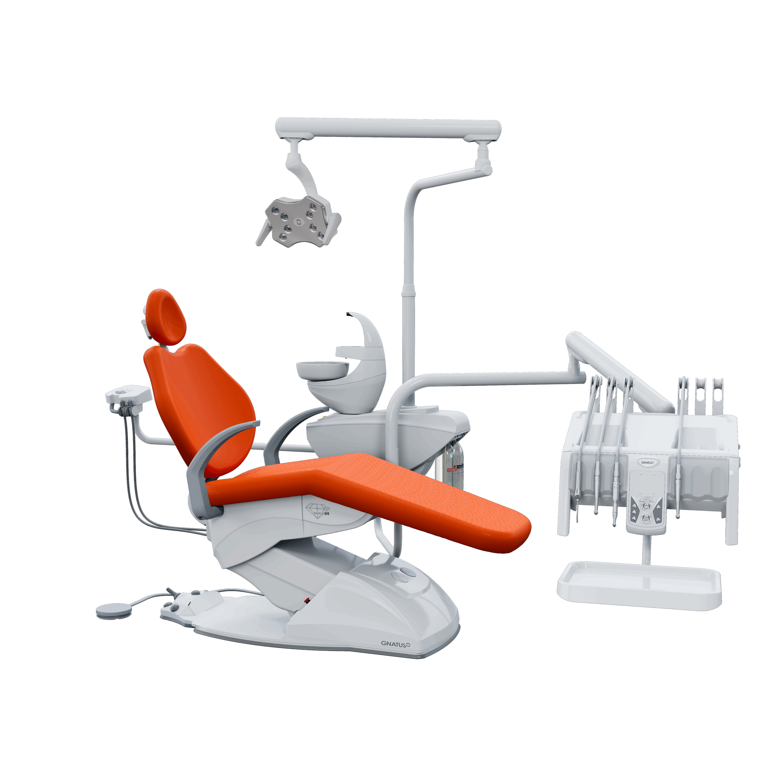 G4 H PVC_HOLANDA G4 H - Cadeira Odontológica G4 H Cadeira Odontológica HASTES RETRÁTEIS: BELEZA, PODER E MUITA SOFISTICAÇÃO. Seu pedal de comandos joystick é ainda mais prático e fácil de usar, com diversas programações. O equipo também possui comandos PAD para acionar as funções do consultório e opções com hastes convencionais ou retráteis. A unidade de água possui sensor de proximidade e o refletor com iluminação intensa da lâmpada de LED.