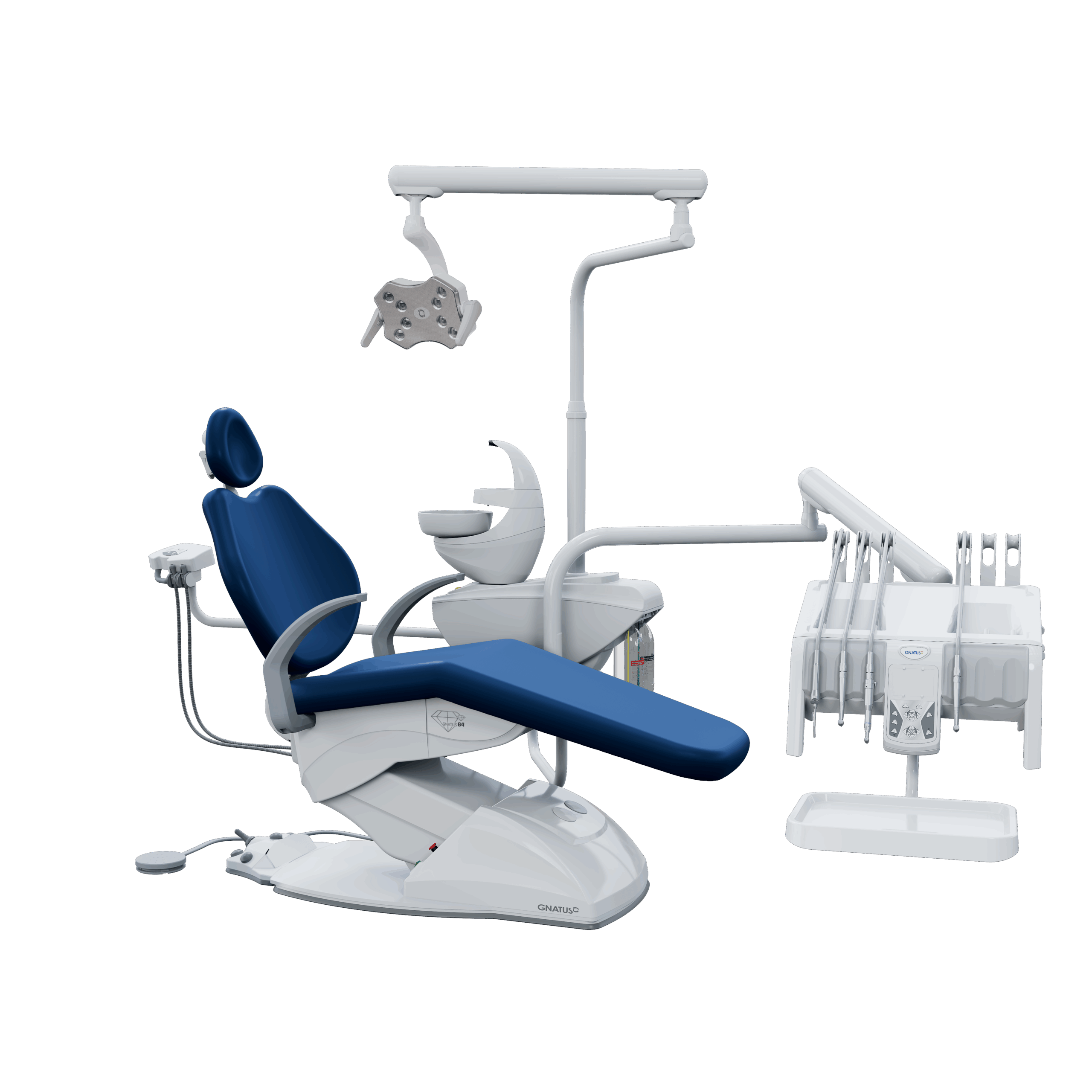 G4 H PVC_ITALIA G4 H - Cadeira Odontológica G4 H Cadeira Odontológica HASTES RETRÁTEIS: BELEZA, PODER E MUITA SOFISTICAÇÃO. Seu pedal de comandos joystick é ainda mais prático e fácil de usar, com diversas programações. O equipo também possui comandos PAD para acionar as funções do consultório e opções com hastes convencionais ou retráteis. A unidade de água possui sensor de proximidade e o refletor com iluminação intensa da lâmpada de LED.