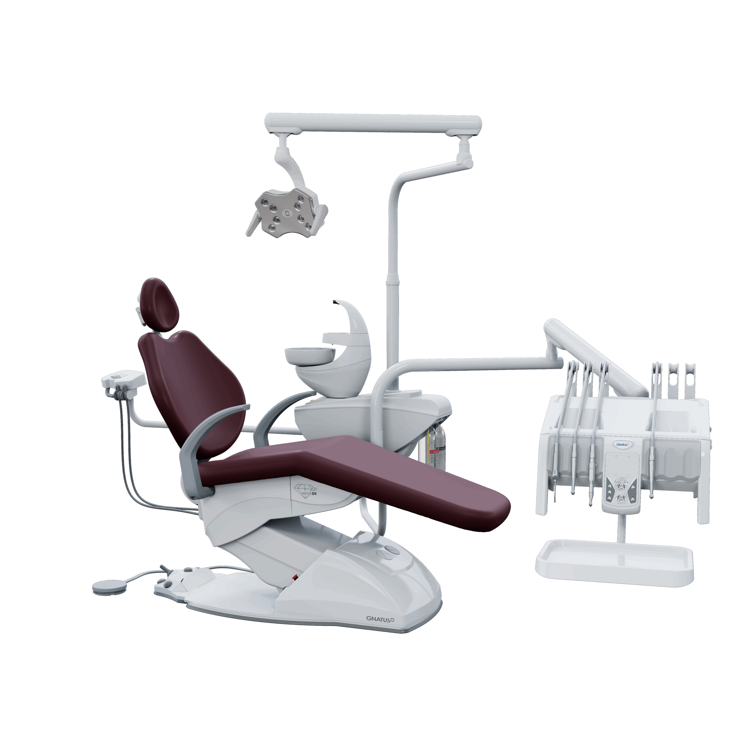 G4 H PVC_PORTUGAL G4 H - Cadeira Odontológica G4 H Cadeira Odontológica HASTES RETRÁTEIS: BELEZA, PODER E MUITA SOFISTICAÇÃO. Seu pedal de comandos joystick é ainda mais prático e fácil de usar, com diversas programações. O equipo também possui comandos PAD para acionar as funções do consultório e opções com hastes convencionais ou retráteis. A unidade de água possui sensor de proximidade e o refletor com iluminação intensa da lâmpada de LED.
