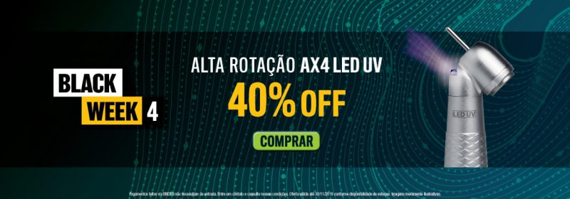 Caneta de Alta Rotação AX UV 45º