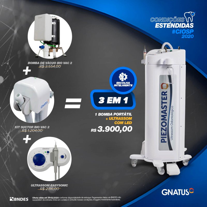Condições Estendidas - CIOSP 2020 A Gnatus estendeu as condições especiais do CIOSP para ninguém perder bons negócios