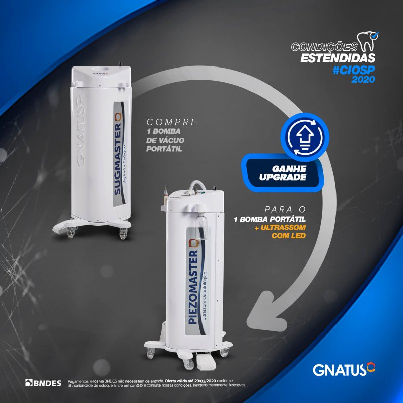 Condições Estendidas - CIOSP 2020 A Gnatus estendeu as condições especiais do CIOSP para ninguém perder bons negócios