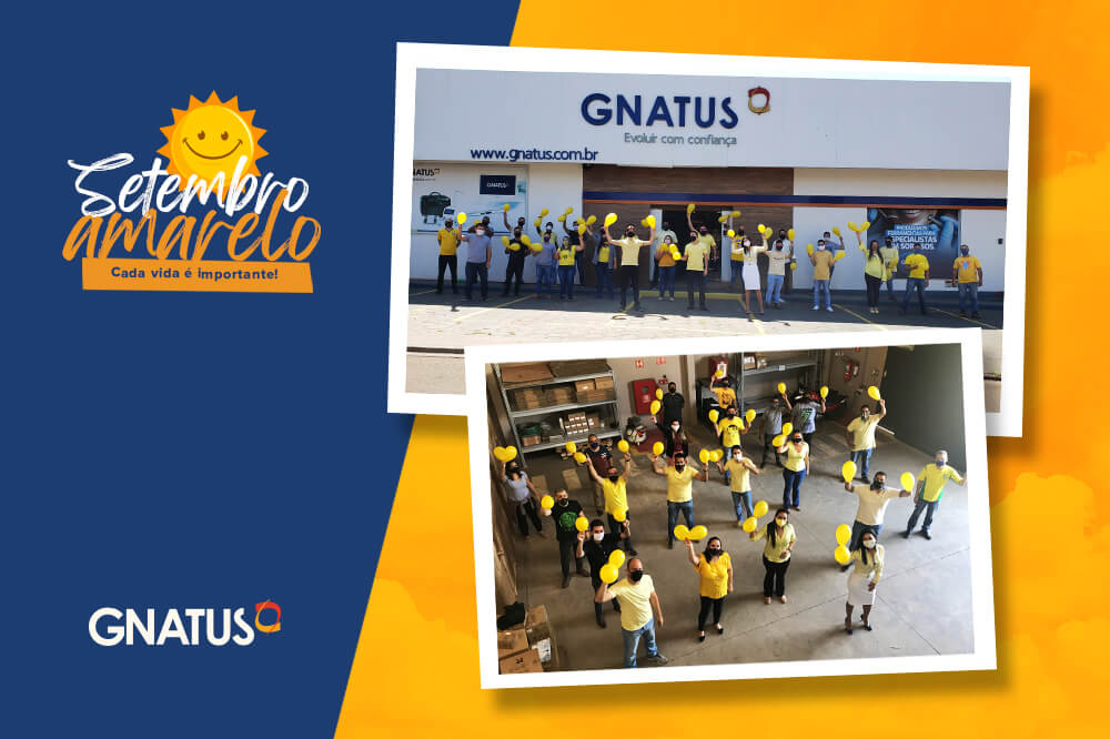 Setembro Amarelo o que te faz ser realizado na odontologia A campanha Setembro Amarelo cresceu e hoje o Brasil inteiro aderiu. Por isso a Gnatus em conscientização e apoio pela causa, todos usaram a cor amarela.