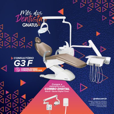 Mês dos Dentistas também em Novembro  As melhores condições do mercado continuam durante todo o mês de novembro.   Além de continuar com todos os sorteios, preparamos um Mega combo e uma semana repleta de surpresas com produtos de showroom.       Que tal um de nossos consultores entrar em contato? Deixe seus dados abaixo e aguarde.     Confira o maior portfolio do mercado odontológico!  