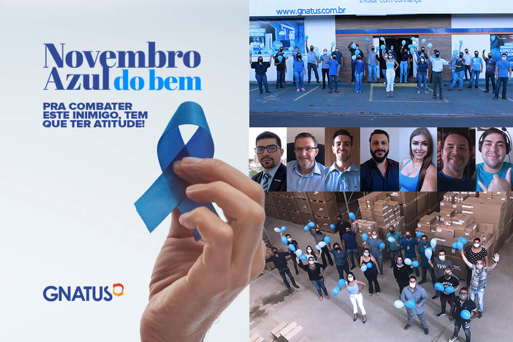 Novembro Azul Gnatus Novembro Azul Gnatus Todos os homens com 45 anos ou mais devem realizar o exame anualmente. Afinal a prevenção e ou o diagnóstico precoce são ajudam a evitar problemas futuros.