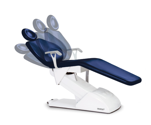 Conheça a cadeira clínica da Gnatus! Conheça a cadeira clínica da Gnatus! Nossa cadeira clínica conta com todo o conforto, praticidade e tecnologia que já empenhamos em nosso consultório. O encosto da cabeça, por exemplo, possui regulagem de altura, com três programações de trabalho e volta automática à posição zero.