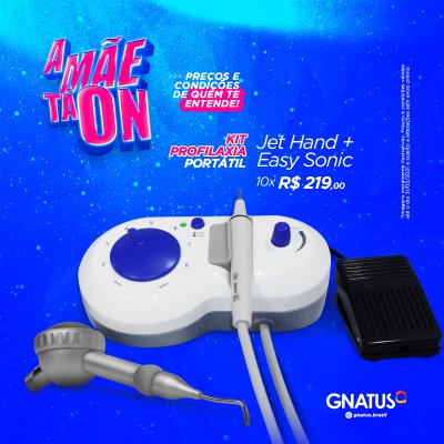 A mãe ta on na Gnatus Dentistas produtos odontologicos mais baratos Tenha os melhores equipamentos com a maior qualidade, que seus atendimentos precisam. Neste mês agimos como mãe e queremos surpreender você com as melhores ofertas.   Alta Rotação com design ergonômico que permite o alto desempenho, em conjunto o modulo workstation que utiliza uma conexão bordem ou midwest de qualquer equipo odontológico e o transforma em uma conexão midwest com energia, compatível com as altas rotações com Led da Gnatus.   Uma nova geração de jato de bicarbonato que permite precisão ao trabalho e melhor sensibilidade do campo operatório.   Um kit profilaxia portátil para que você possa garantir toda a sua eficiência em seus procedimentos preventivos e estéticos sem ficar preso a um espaço. Além de contar com duas opções de escolha para o Easy sonic, essa opção com garrafa pressurizada. Além de contar com duas opções de escolha para o Easy sonic, essa opção sem a garrafa pressurizada.   Sem barulho, é só trabalhar no dente com 200.000 rpm de forma suave e rápida. Com o menor micromotor elétrico do mercado você garante um trabalho de excelência e tranquilidade reduzindo a fadiga no pulso durante a preparação natural dos dentes e que pode ser acoplado diretamente em seu equipo, potencializando ainda mais seu consultório.   Uma peça chave em procedimentos cirúrgicos, não pode faltar em seu consultório. Compre agora o motor cirúrgico Avanti S e tenha a garantia de que ele será entregue no menor prazo do mercado. Extremamente versátil, com o seu pedal multifunção, você poderá controlar o acionamento do micromotor, seleciona a programação, reverte o sentido de rotação e liga/desliga a irrigação. Veja o motor de implante aqui.   Os sensores digitais possuem design sofisticado proporcionando uma visibilidade para diagnósticos sem risco e uma qualidade de imagem insuperável em menos de 5 segundos.     Desde a higienização até a tecnologia a palma da mão com o sensor digital, preparamos com carinho oportunidades incríveis para você, porque a gente te entende e sabe o que é melhor para você.     Preencha seus dados e receba um contato de um de nosso consultores de venda.  