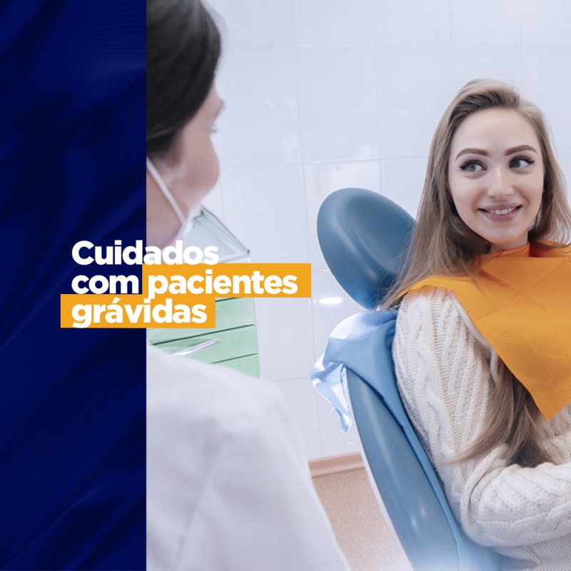 Cuidados com pacientes grávidas Cuidados com pacientes grávidas Um momento tão mágico e extremamente delicado como uma gravidez merece toda atenção e carinho por sua volta e a saúde da mãe, agora é de grande impacto para a vida do bebê. Por isso, elencamos os principais cuidados odontológicos com essas amadas pacientes.