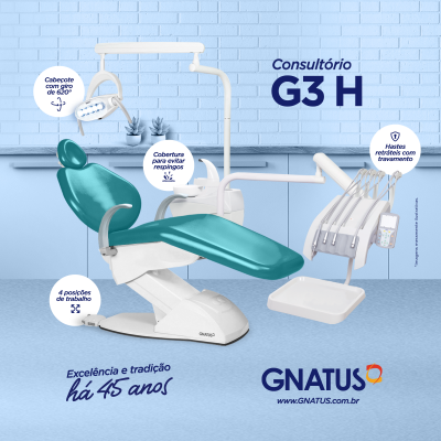 45 anos de consultórios perfeitos Há 45 anos o mercado odontológico conta com a excelência e tecnologia da Gnatus. Durante todo esse período temos orgulho em dizer que pudemos evoluir e estar presente nas clínicas de diversos profissionais de excelência.