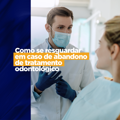 Como se resguardar em caso de abandono de tratamento odontológico? seringa tríplice E se mesmo tomando todos esses cuidados o paciente sumir, você pode encaminhar uma notificação extrajudicial por qualquer meio que possa comprovar o seu recebimento, para informar a caracterização do abandono e reiterar as consequências clínicas e jurídicas.