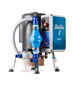 Bomba de Vácuo Bio Vac 2 Bomba de Vácuo Bio Vac 2 Potência de 1/2HP, permitindo operar até 2 consultórios simultaneamente. A Bomba de vácuo Bio Vac 2 foi projetada para suprir as necessidades de biossegurança na prática odontológica geral.