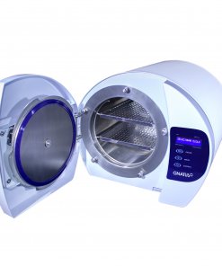 autoclave 12l odontologica com porta aberta