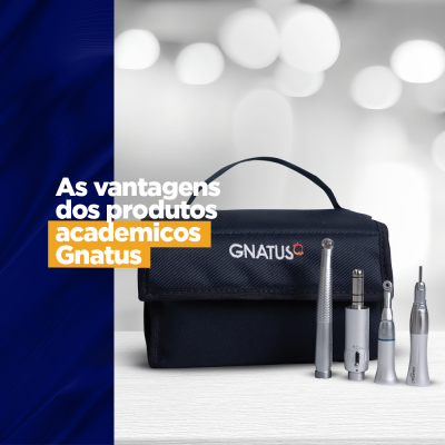 As vantagens dos produtos acadêmicos Gnatus engajamento com a comunidade local Você já passou pelos vestibulares e agora tem a certeza de que seu futuro é com a odontologia. Mas não precisa deixar para o ano que vem para saber o que você vai precisar ter ao seu lado, durante o período acadêmico.
