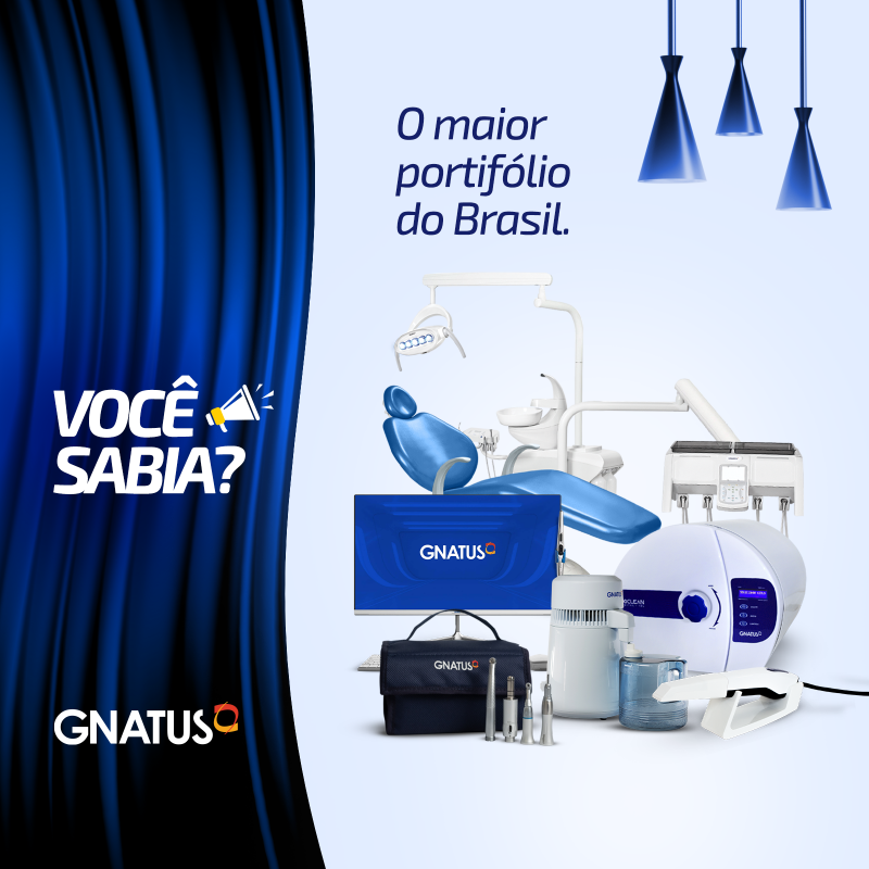 Maior portfólio do Brasil Maior portfólio do Brasil A história dos produtos Gnatus teve seu início com um simples articulador, mas nossa marca sempre quis o desenvolvimento e o avanço da odontologia e assim seu crescimento levou a novas ferramentas para trazer sorrisos.