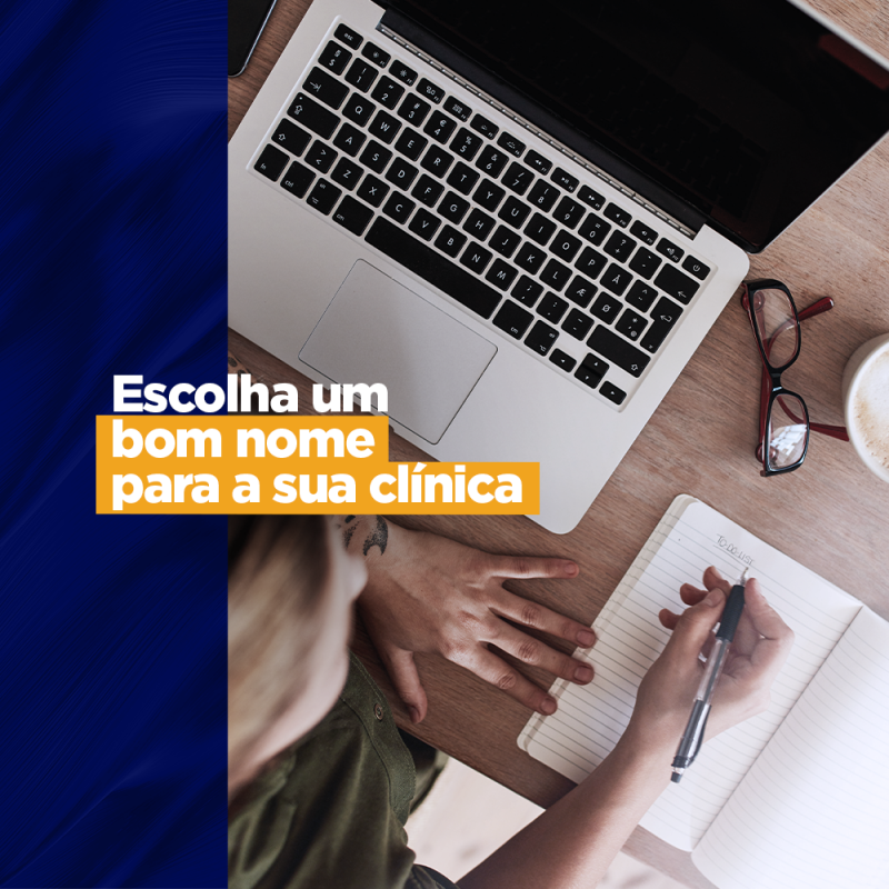 Escolha um bom nome para a sua clínica Escolha um bom nome para a sua clínica Ser lembrado e notado pelos pacientes vai um pouco além de ter um consultório elegante e bem cuidado e um atendimento humanizado. O nome da sua clínica tem que ser muito bem escolhido e criativo para que seja lembrado e pronunciado com facilidade.