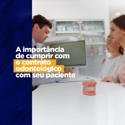 A importância de cumprir com o contrato odontológico com seu paciente Já conversamos por aqui e sabemos que a maioria dos profissionais usam contratos de prestação de serviço como um documento oficial que resguarda qualquer falha ou abandono do paciente. Mas é importante salientar que esses contratos também podem impactar o profissional.