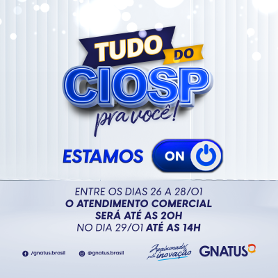 Atendimento especial de congresso A gente sabe... o CIOSP foi adiado. Mas é que estamos tão mergulhados nele e vocês estão demonstrando tanto interesse em nossas condições e vantagens, que não vamos deixar você esperar pela sua conquista. Vamos estar ON, com todos os nossos consultores direto da fabrica, disponíveis para realizar o melhor atendimento a você! Dos dias 26 a 28 de Janeiro estaremos com nossos canais atendendo até as 20h e no dia 29/01 até as 13h. Faremos de tudo para você garantir condições como: &nbsp; Preços em combos ideais para um consultório digital; &nbsp; R$5.000 em produtos, para aqueles que comprarem um consultório; Upgrade na compra de um sugmaster 3L;  Condições diferenciadas e garantia eterna para você ter o seu Scanner; &nbsp; TUDO ISSO e muito mais, deixe seu cadastro aqui que um de nossos consultores entrará em contato: