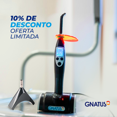 Oferta LIMITADA para você garantir o seu Fotopolimerizador A maior potência de fotopolimerização do mercado garante maior qualidade nos seus procedimentos, sem esquentar o aparelho e gastando menos energia.
