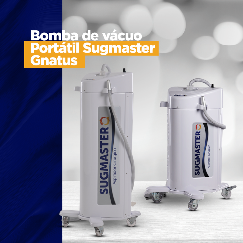 Bomba de vácuo Portátil Sugmaster Gnatus Bomba de vácuo Portátil Sugmaster Gnatus Toda e qualquer bomba de vácuo tem o papel de facilitar a rotina e evitar problemas como manutenção excessiva ou deterioração do compressor. Mas uma bomba de vácuo portátil, que carinhosamente chamamos de Sugmaster, pode te oferecer mais vantagens e menos dor de cabeça.