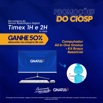 Descontos Especiais CIOSP 2022 Descontos CIOSP 2022 Um evento como o CIOSP merece o melhor que a Gnatus pode te oferer. Conheça todos os Descontos CIOSP 2022 que preparamos para você aproveitar.