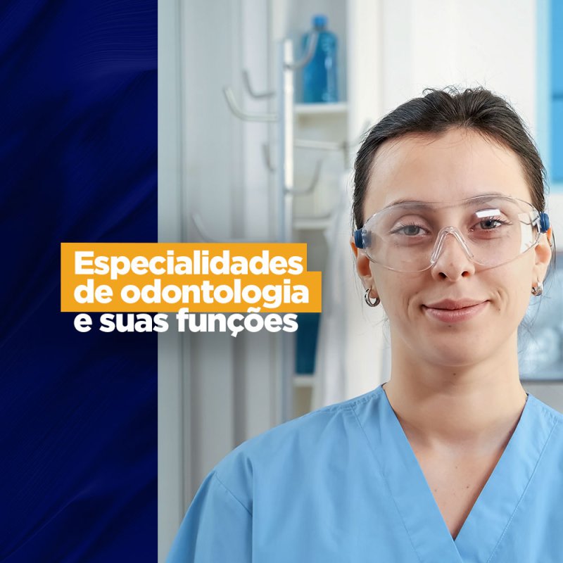 Especialidades de odontologia e suas funções marketing odontológico Especialidades de odontologia e suas funções marketing odontológico Muitas vezes a odontologia é confundida com a estética ou ortodontia, mas a saúde bucal é essencial e merece todo o cuidado possível e é aí que existem diversas especialidades de odontologia.