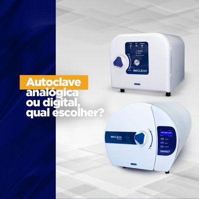 Autoclave analógica ou digital, qual escolher? Tipo de autoclave É possível encontrar autoclave analógica ou digital no mercado, mas você pode estar indeciso ou se perguntando qual escolher. Nós vamos te ajudar a entender mais sobre os produtos.