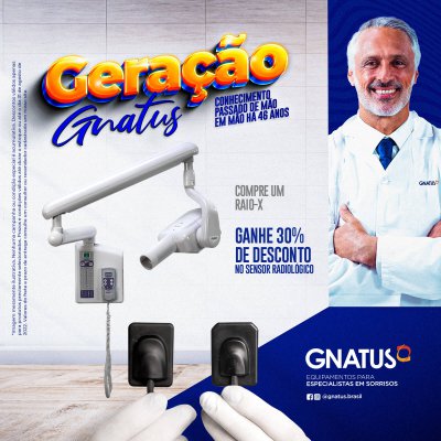 Geração Gnatus - Descontos Especiais Geração Gnatus A Geração Gnatus segue aplicando seu conhecimento para desenvolver inovações para tornar seu consultório cada vez melhor e mais lucrativo.