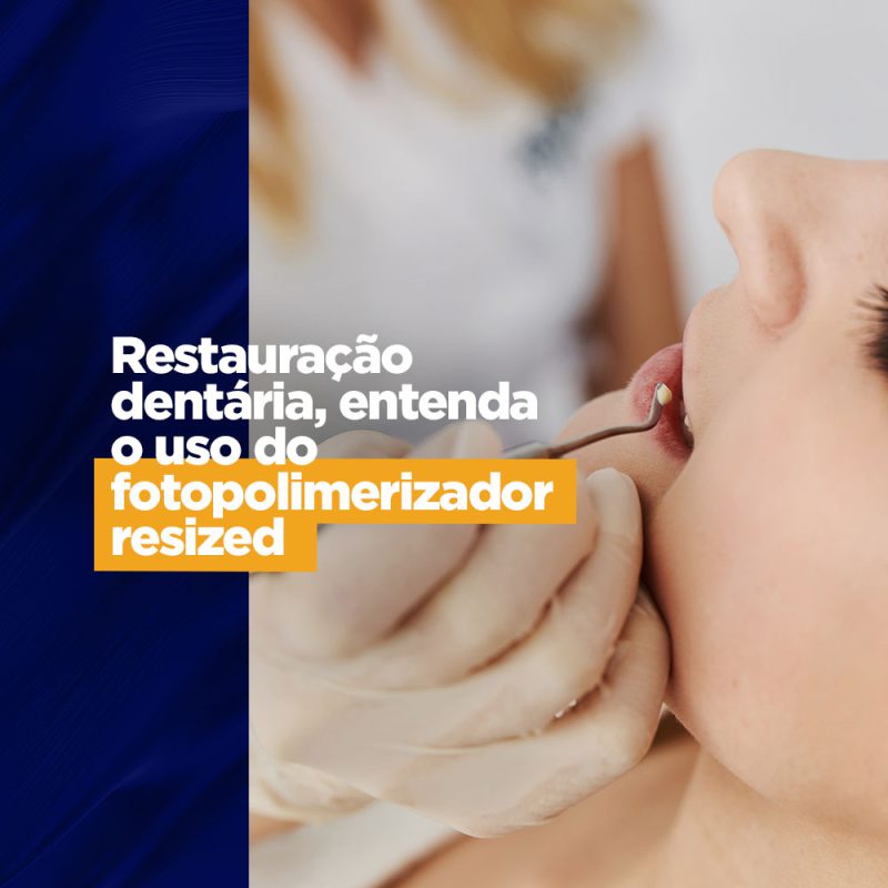 Restauração dentária, entenda o uso do fotopolimerizador varíola do macaco Restauração dentária, entenda o uso do fotopolimerizador convênio odontológico A restauração dentária tem como função repor a anatomia do dente e manter a função, como a mastigação, por exemplo. Além de cuidar para que a estética para que o dente fique mais parecido possível com o que era antes do problema.