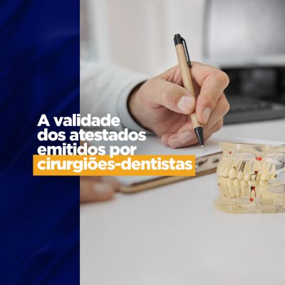 A validade dos atestados odontológicos emitidos por cirurgiões-dentistas Home care odontológico Determinar medicamentos, solicitação de exames e receitas podem ser prescritos por um profissional da odontologia, afinal está prevista em lei a validade dos atestados odontológicos emitidos por cirurgiões dentistas.