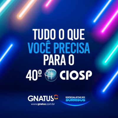 Tudo o que você precisa para o 40º CIOSP Kit acadêmico Gnatus e como cuidar dele O Congresso Internacional de Odontologia de São Paulo (CIOSP) é um evento importante na área da odontologia, realizado anualmente em São Paulo, no Brasil. E com esse tamanho é importante você ter certeza de tudo o que você precisa para o 40º CIOSP;