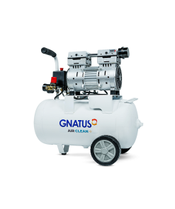 Compressor Air Clean 28L Air Clean 28L Essencial. Design moderno e compacto. Mantém um ambiente agradável para o profissional e assegura a tranquilidade do paciente durante a execução dos procedimentos. Compressor atende 1 Consultório com Bomba de vácuo ou Sugador portátil