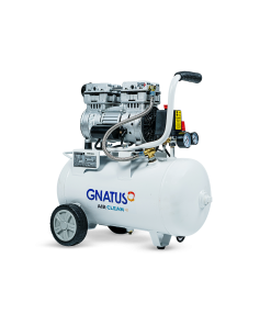 Compressor Air Clean 28L Air Clean 28L Essencial. Design moderno e compacto. Mantém um ambiente agradável para o profissional e assegura a tranquilidade do paciente durante a execução dos procedimentos. Compressor atende 1 Consultório com Bomba de vácuo ou Sugador portátil