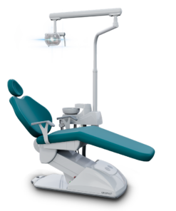 cadeira odontológica G1 FIT C cor couro turquesa