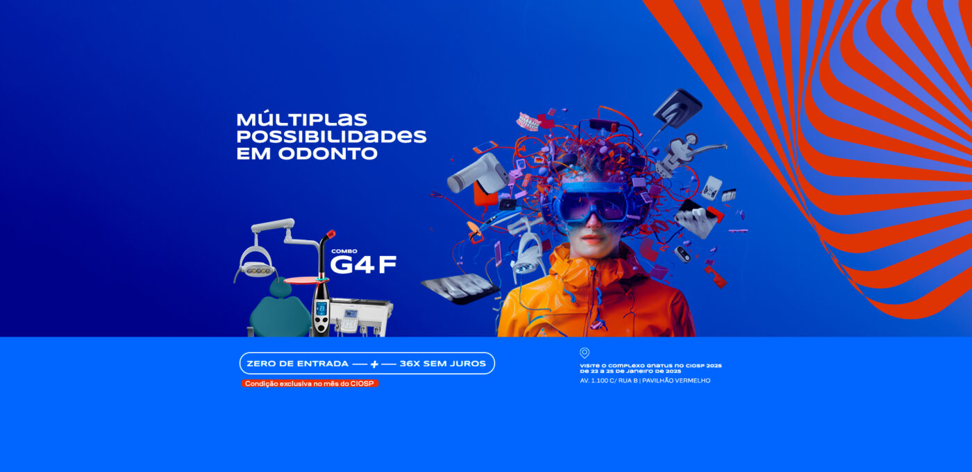 Múltiplas possibilidades em odonto. Equipamentos odontológicos Múltiplas possibilidades em odonto. consultório Gnatus A cada ano, o grande desafio da Gnatus é superar as expectativas dos profissionais no maior Congresso de Odontologia da América Latina, o CIOSP.